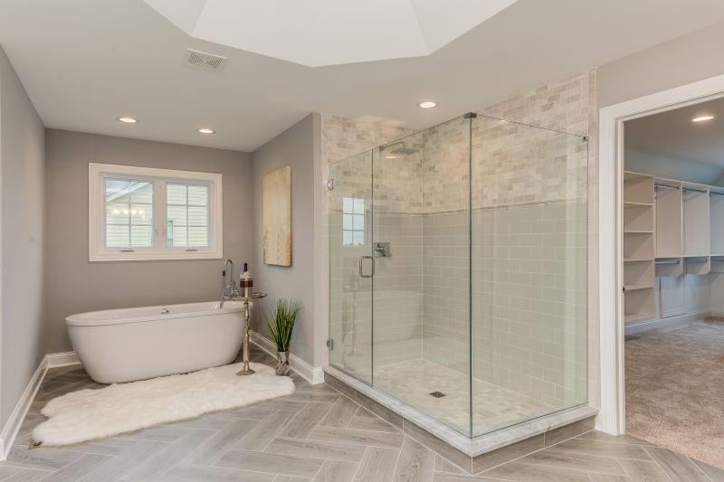 Walk-In Shower with Glass Walls