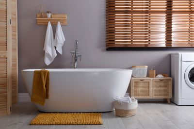 New Bathtub in a Modern Bathroom